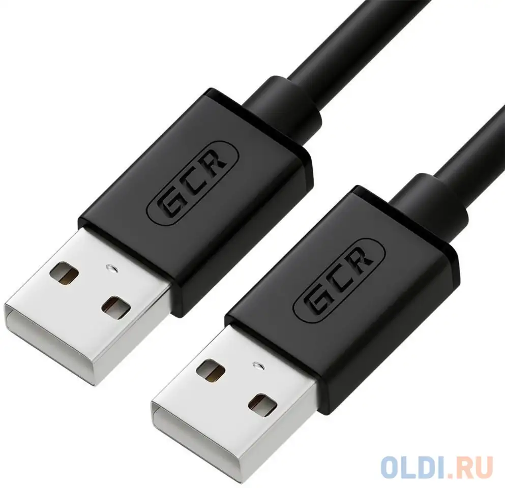 Greenconnect кабель 2.0m usb 2.0, am/am, черный, 28/28 awg, экран, армированный,, фотография 1