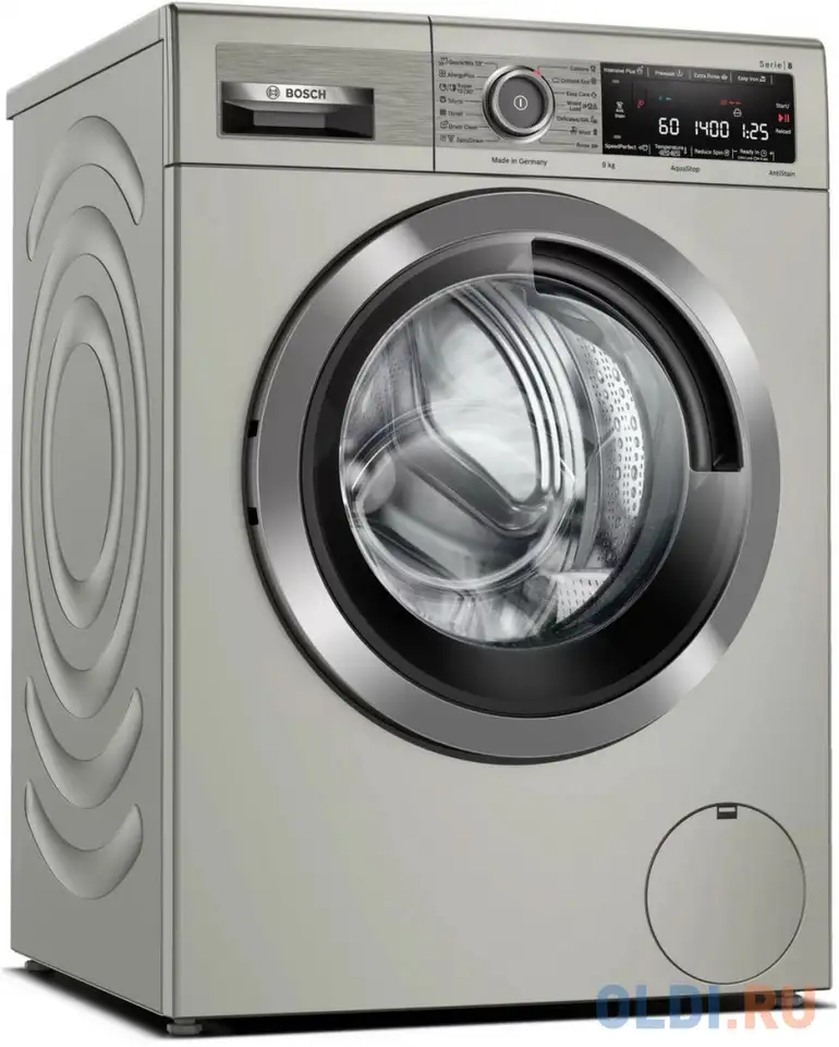 Стиральная машина bosch wav28mx0me серебристый, фотография 1