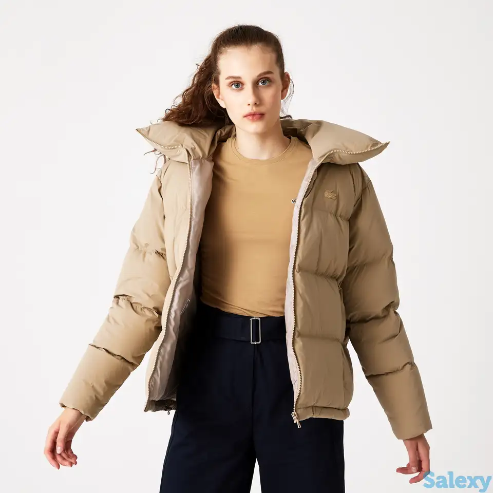 Женская стёганая куртка lacoste, фотография 1