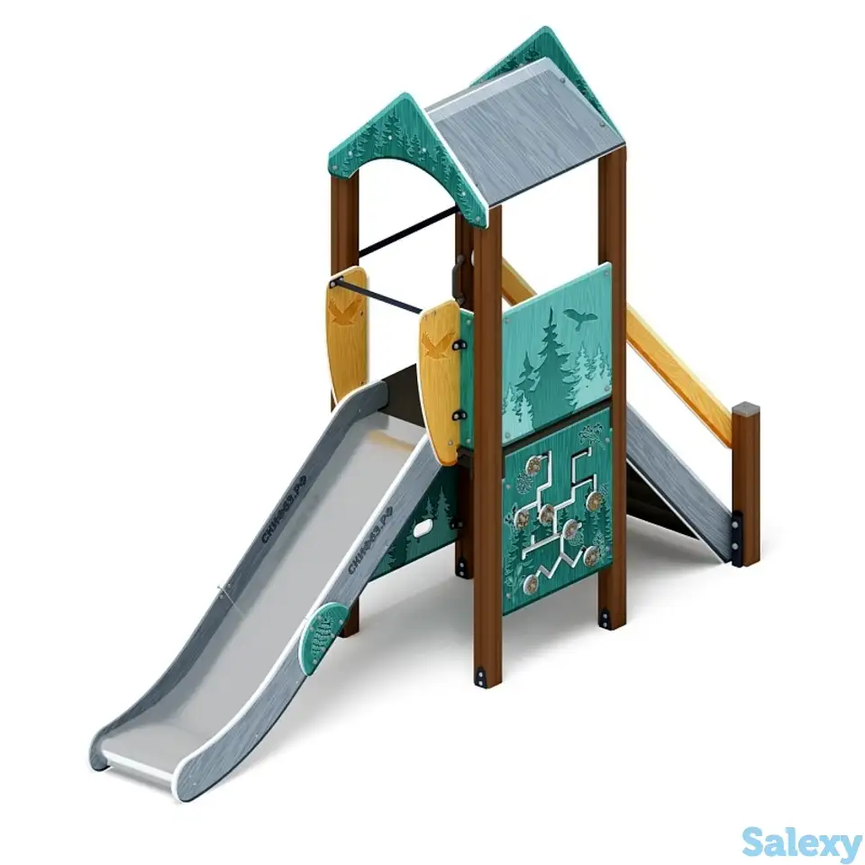 Играйте с нами (тайга) - дик 2.01.1.01-13 - игровой комплекс h=1200, фотография 2