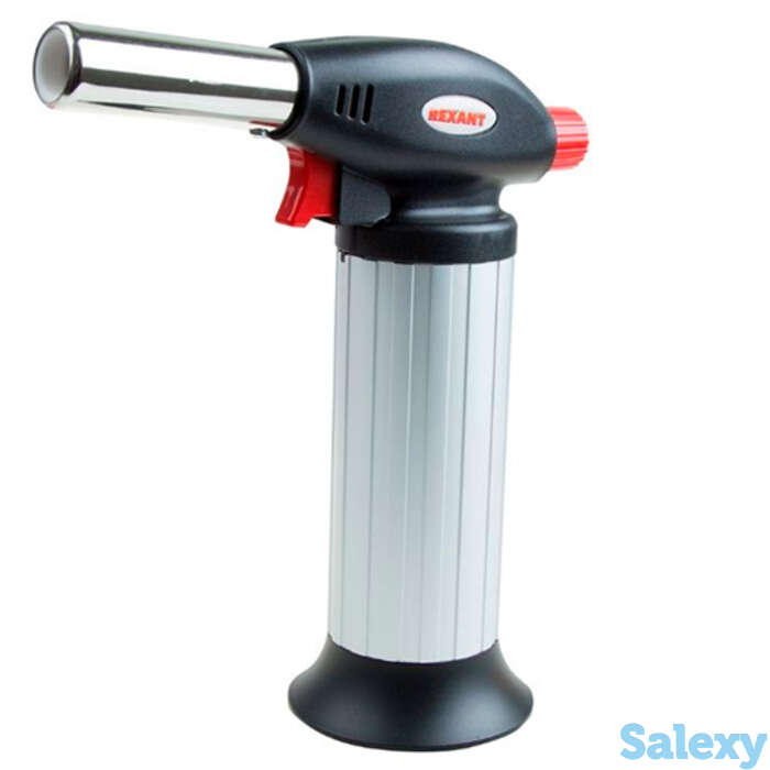 Газовая горелка настольная rexant gt-25 с пьезоподжигом 12-2025, фотография 1