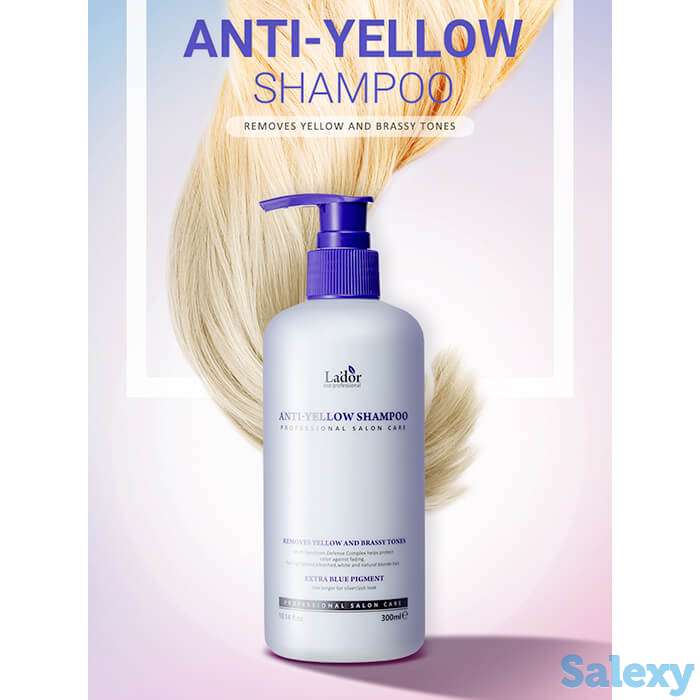 Шампунь для волос la'dor anti yellow shampoo, фотография 3