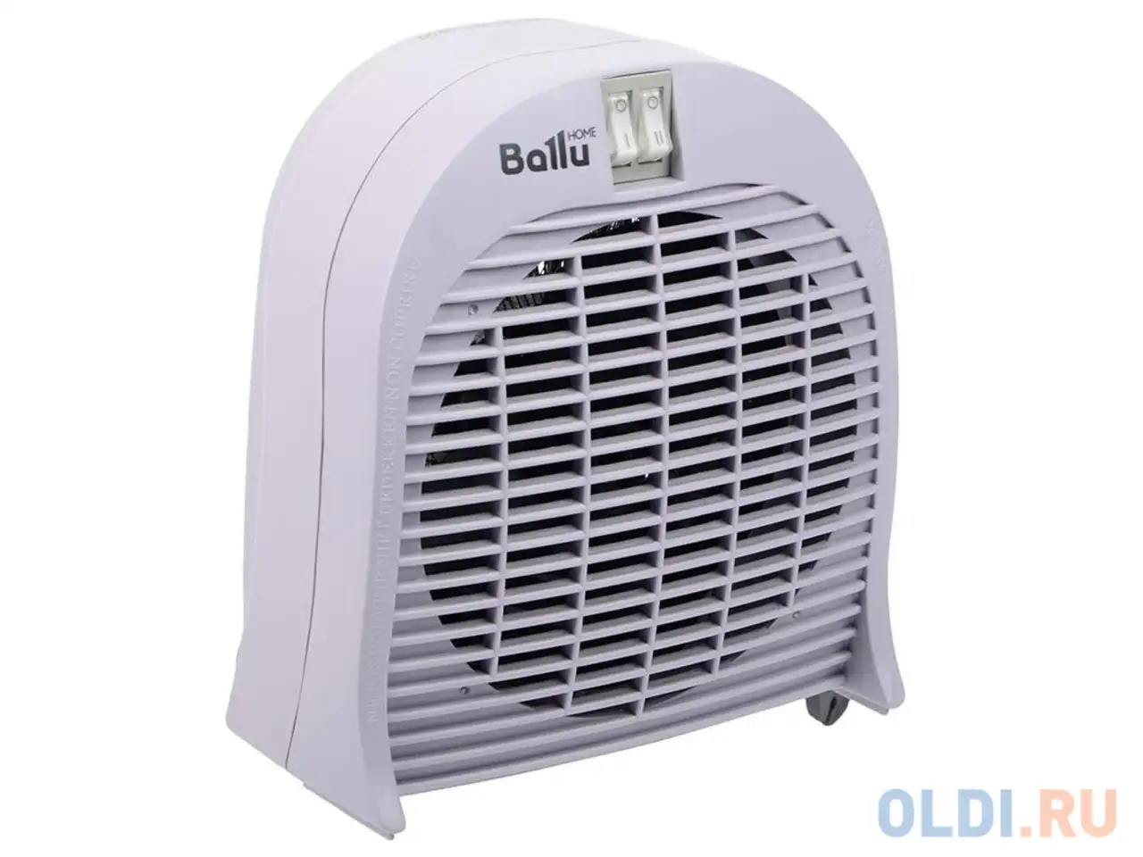 Тепловентилятор ballu bfh/s-04 серый, спиральный, s-25 м?, 2 ступени мощности 1,0/2,0, фотография 1