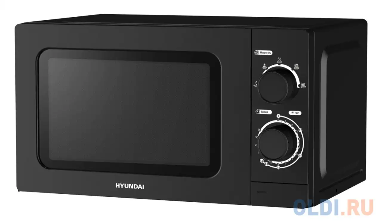 Микроволновая печь hyundai hym-m2065 20л. 700вт черный, фотография 1