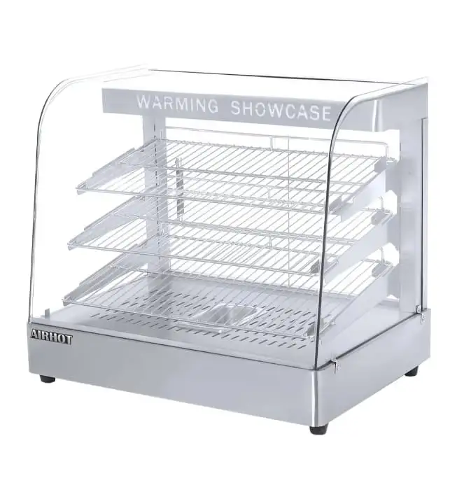Тепловая витрина Airhot HW-650 предназначена для демонстрации, подогрева и кратковременного хранения пиццы, булочек, пир, фотография 1