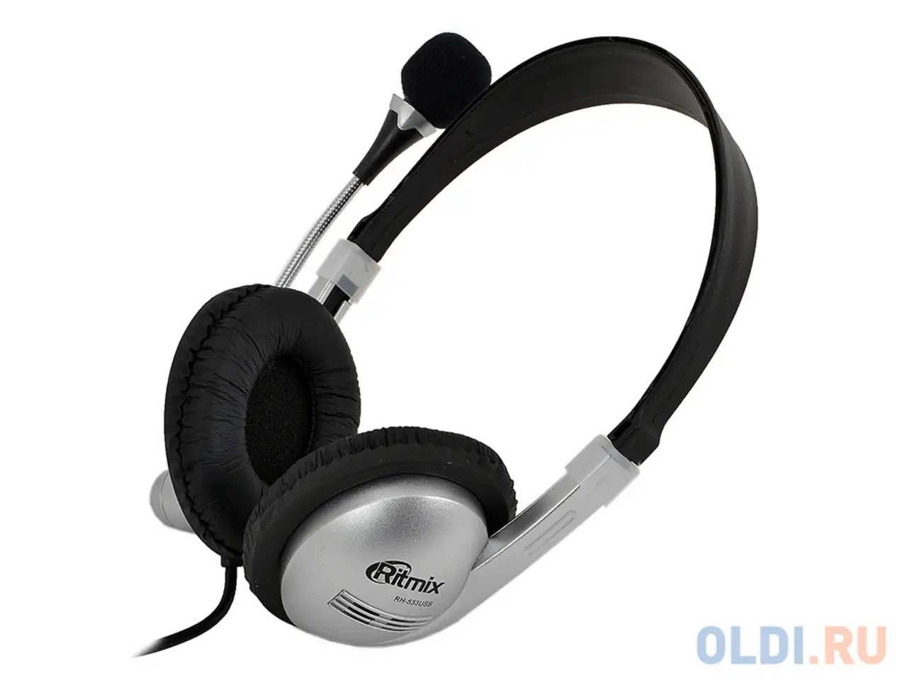 Гарнитура ritmix rh-533 usb  silver, фотография 1