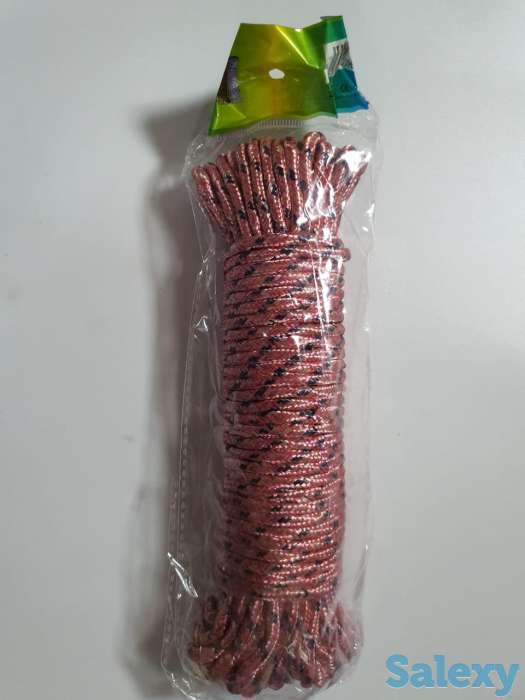 Веревка хозяйственная качественная 20м голубая, фотография 9