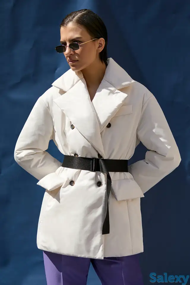 Куртка c контрастным поясом - стропой vassa&co, фотография 1