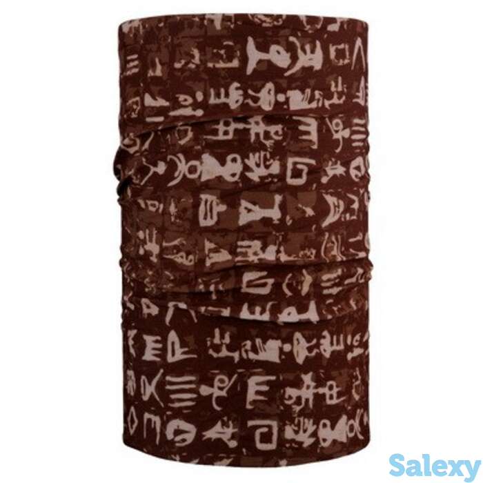 Бандана 4fun standard  7 continents aborygen words brown, фотография 1