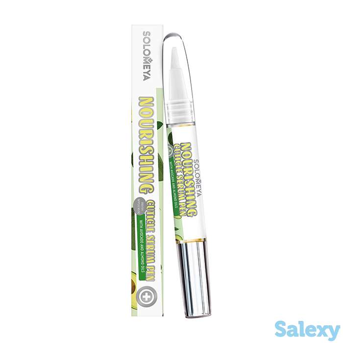 Сыворотка для кутикулы solomeya nourishing cuticle serum pen with avocado and almond oils, фотография 2