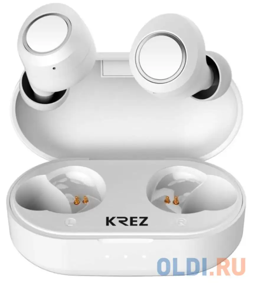 Наушники tws krez bassbuds w ep07, белые, фотография 1