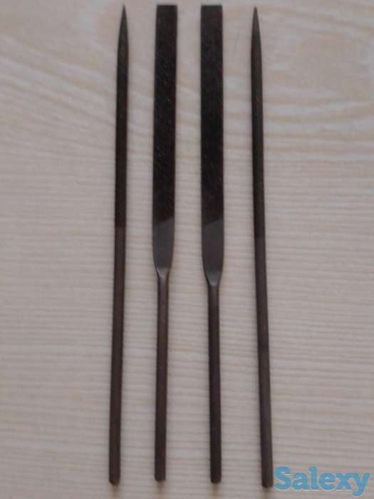 Надфили плоский и круглый длиной 160 мм (Россия)., фотография 1