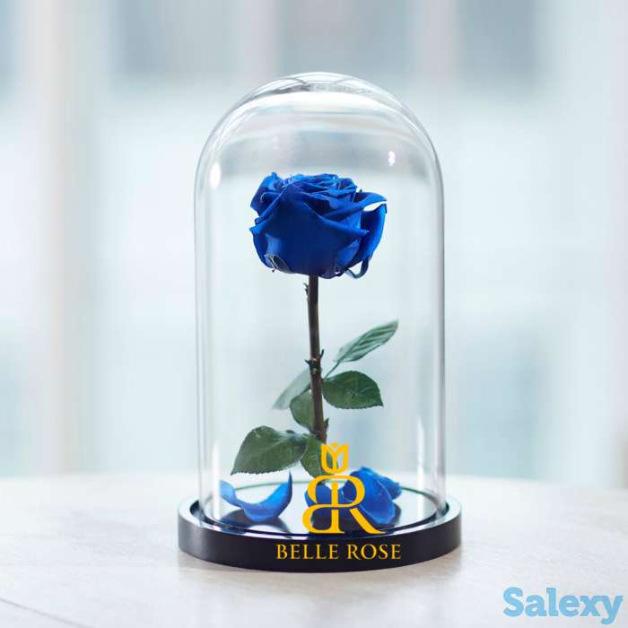 Живая Роза в стеклянной колбе - Бесплатная Доставка, фотография 7