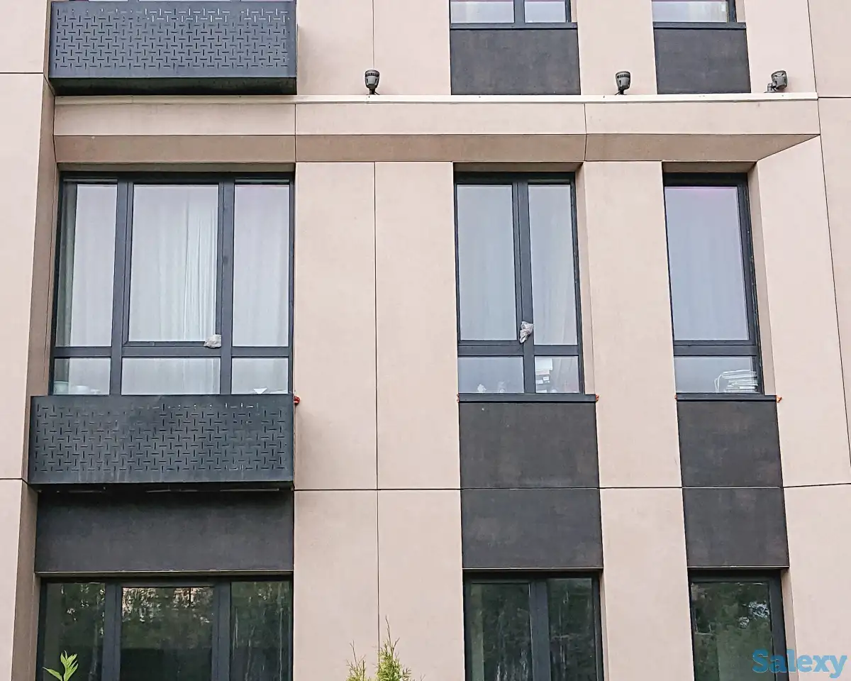 Мойка фасада аппаратом высокого давления / Очистка фасада / Высотные работы / Промышленный альпинизм / Альпинисты, фотография 5