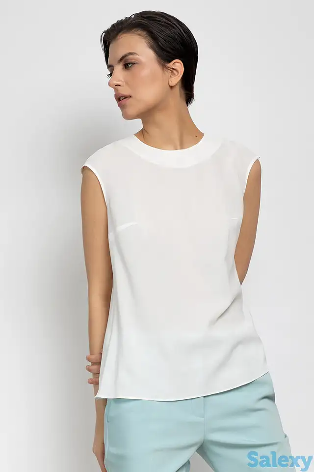 Базовая блузка из вискозы vassa&co, фотография 1