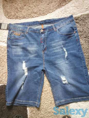 Мужские джинсовые шорты большого размера, фотография 1