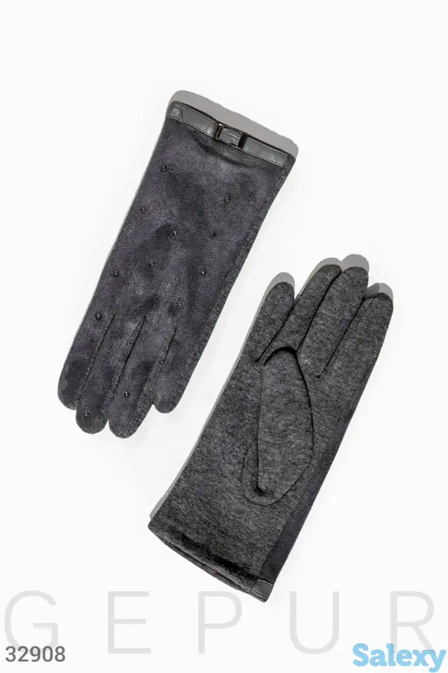 Комбинированные демисезонные перчатки, фотография 1