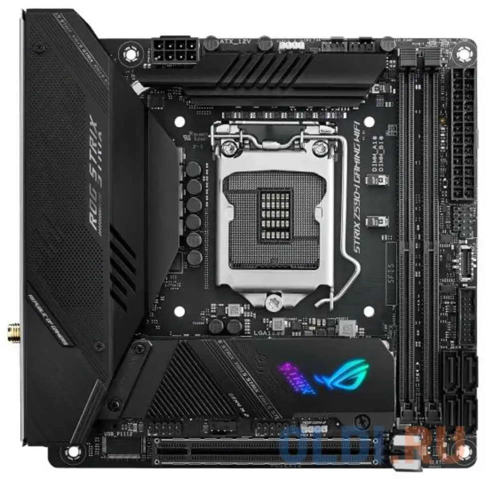 Материнская плата asus rog strix z590-i gaming wifi socket 1200 z590, фотография 1