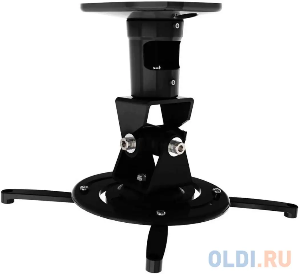 Кронштейн для проектора cactus cs-vm-pr01-bk черный макс.10кг настенный и потолочный поворот, фотография 1