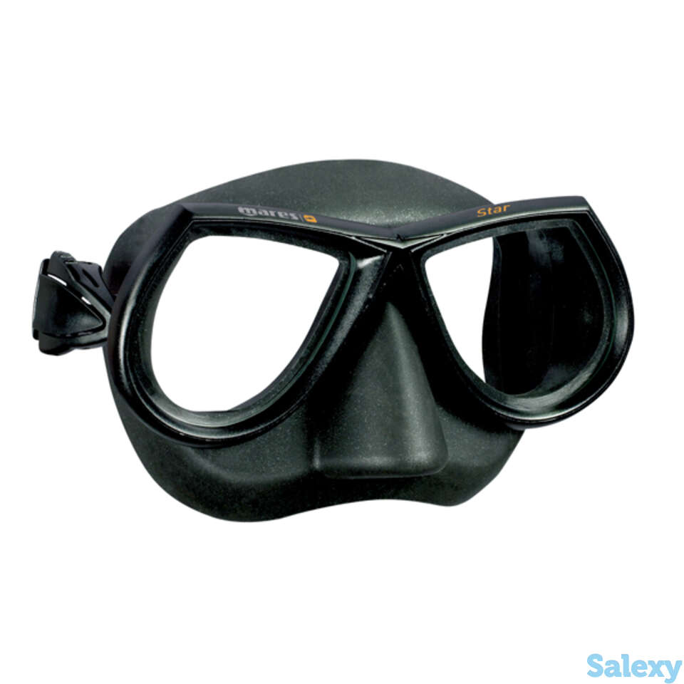 Маска mares sf star, для подводной охоты и фридайвинга - ц.об.черный, ц.р.черный, фотография 1