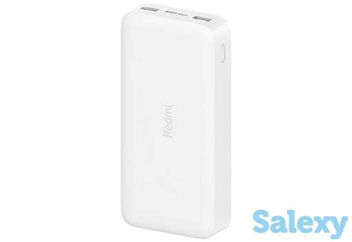 Внешний аккумулятор xiaomi redmi power bank 20000mah fast charge 18w (vxn4285gl). белый, фотография 1