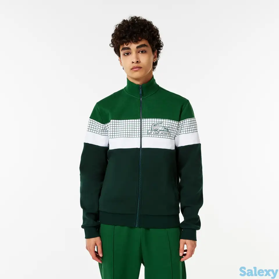 Мужская толстовка lacoste slim fit на молнии, фотография 1