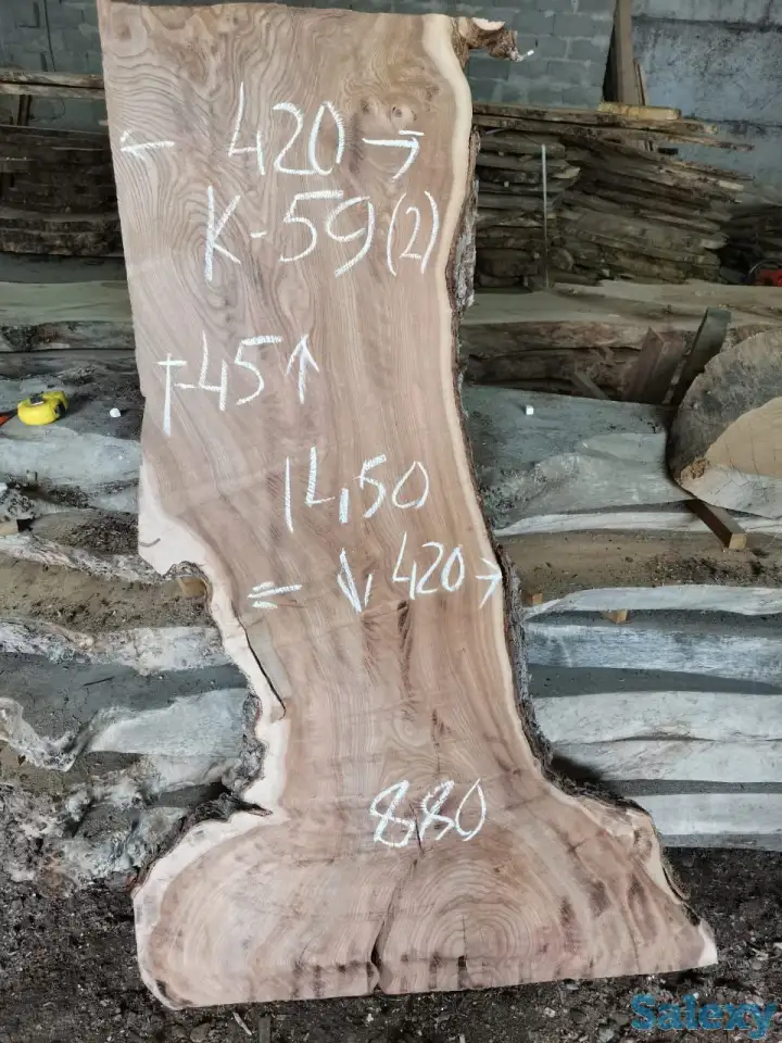 Слэбы от производителя из дуба, шпальтового бука, капового тополя, вербы, капового карагача, ясеня., фотография 15