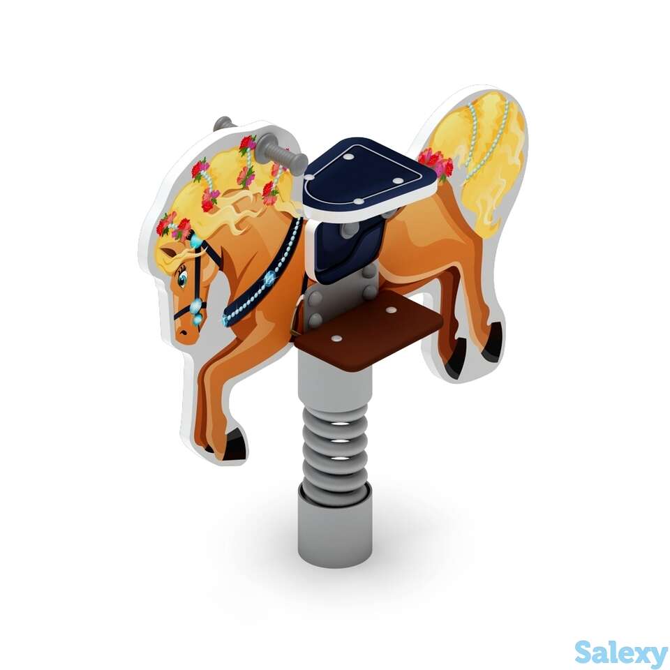 Качалка на пружине лошадка 4 ио 22.01.13-02, фотография 1