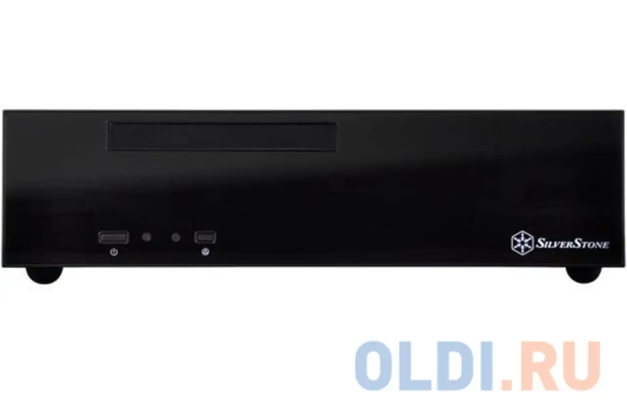 Sst-ml09b milo slim htpc mini-itx silent computer case, black {4} (223109), фотография 1