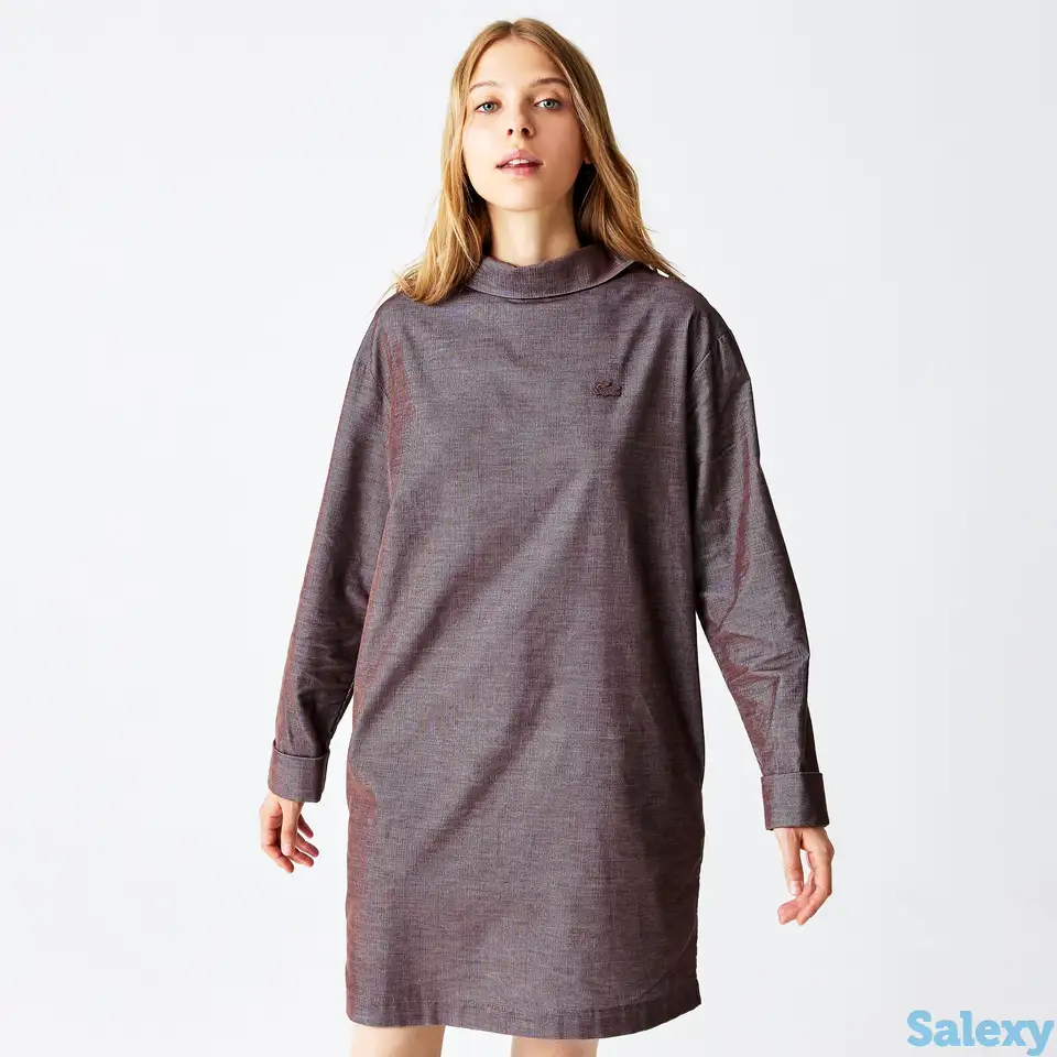Женское платье lacoste regular fit с высоким воротом, фотография 1