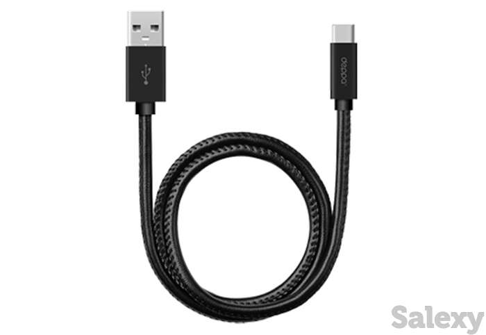 Кабель deppa leather usb - usb type-c, 1.2м (72270). черный, фотография 1