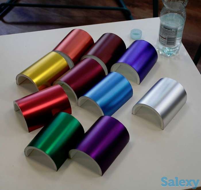 Автовинил пленка матовый хром самоклейка с микро-каналами, фотография 1