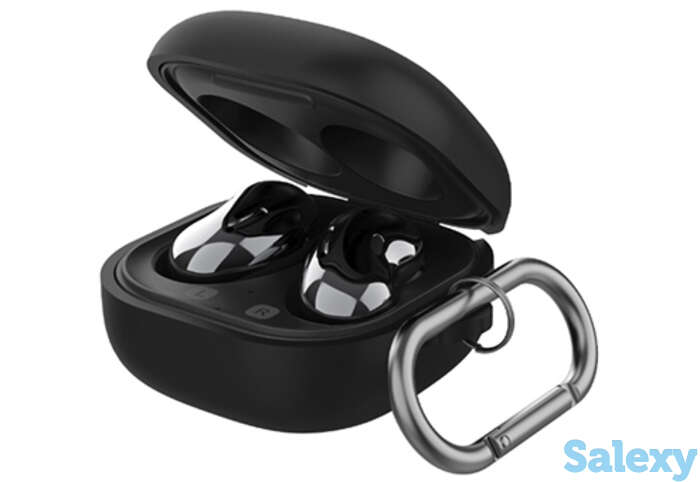 Чехол с карабином deppa для galaxy buds live/pro (47326). черный, фотография 1