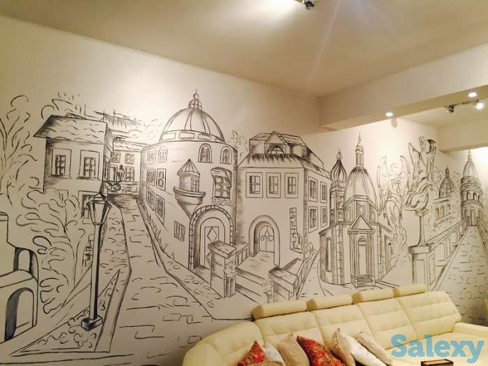 Услуги каллиграфии с рисунками на стену в кв,коттедже офисе, фотография 6
