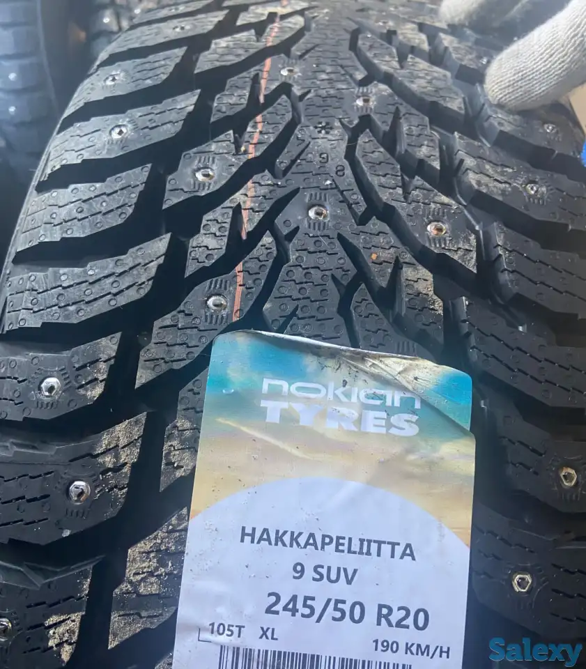 Шины шипы в Астане Nokian tyres 245/50/20 шип — Hakkapeliitta 9 suv, фотография 1