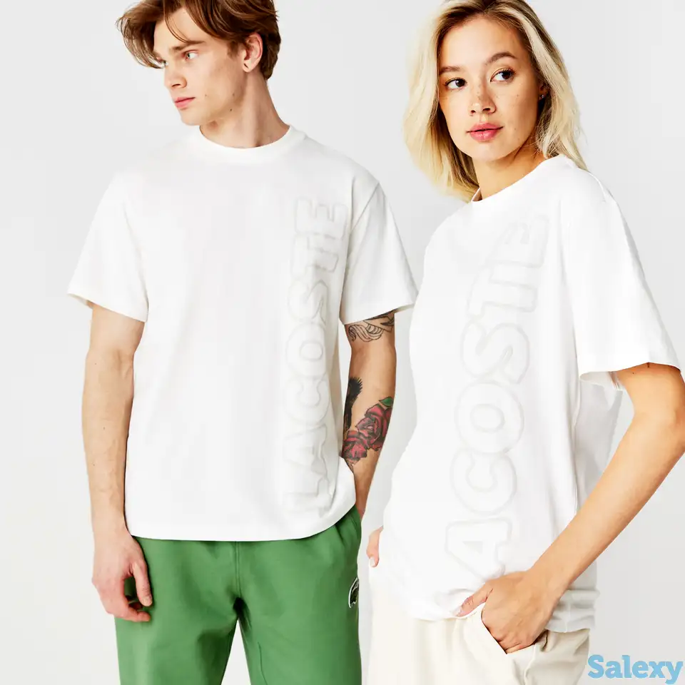 Футболка lacoste свободной посадки unisex, фотография 1