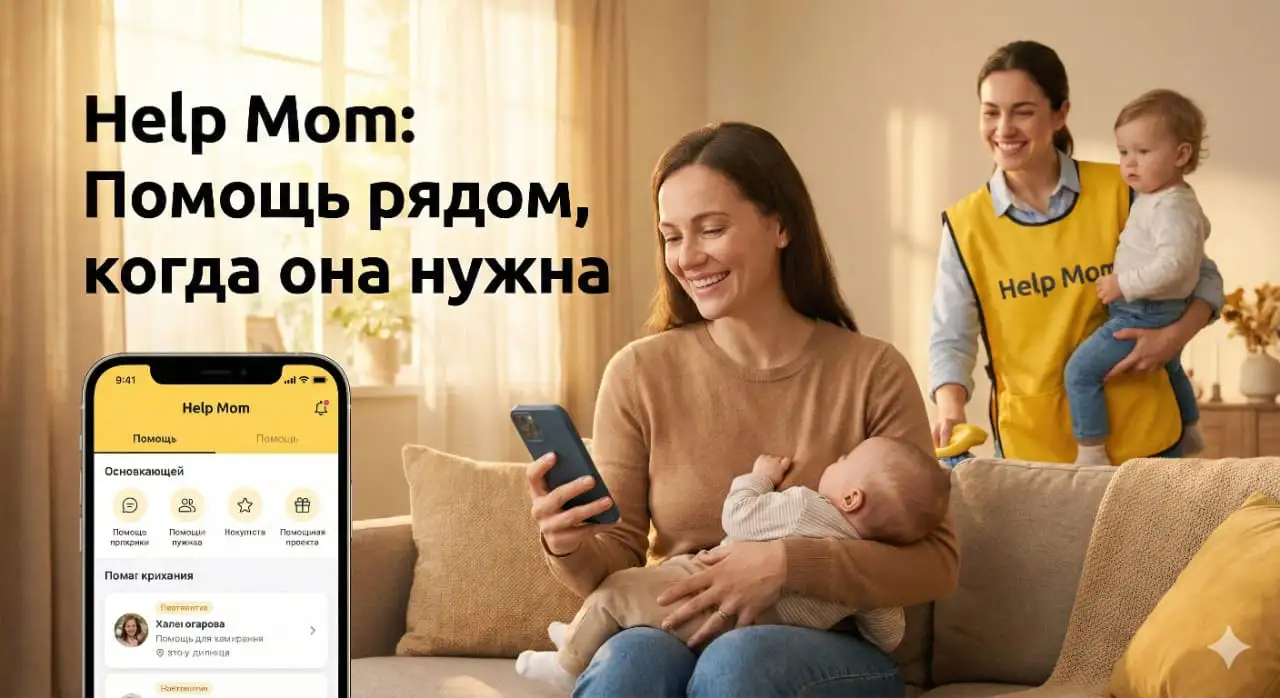 HELP MOM  супер приложение для помощи мамам  выезд специалиста  онлайн консультирование, фотография 1