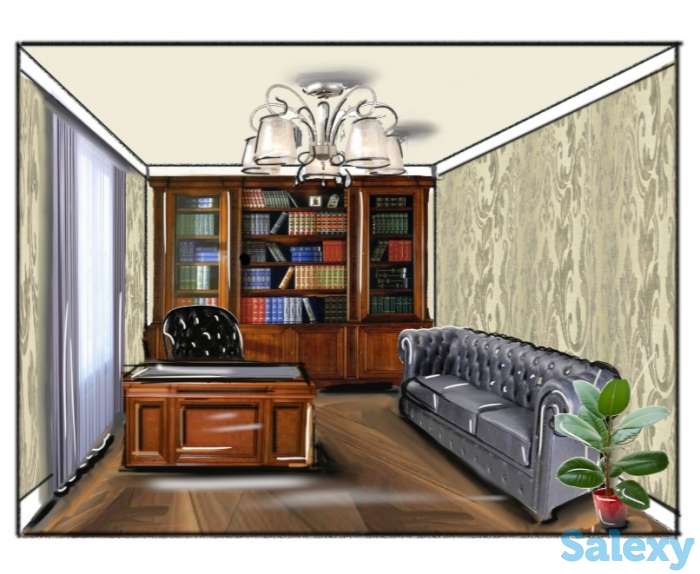 Интерьерный скетчинг с нуля курсы рисования, фотография 3