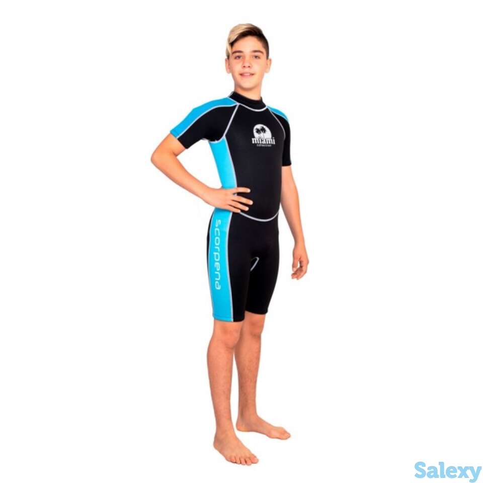 Гидрокостюм scorpena miami-2 shorty бирюз., 12-14л., фотография 1