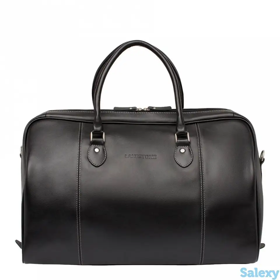 Кожаная дорожная сумка davis black, фотография 1