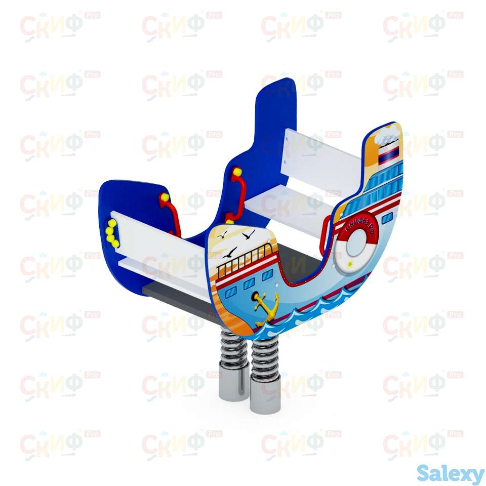 Качалка на пружине пароходик двухместный ио 23.17.01, фотография 1