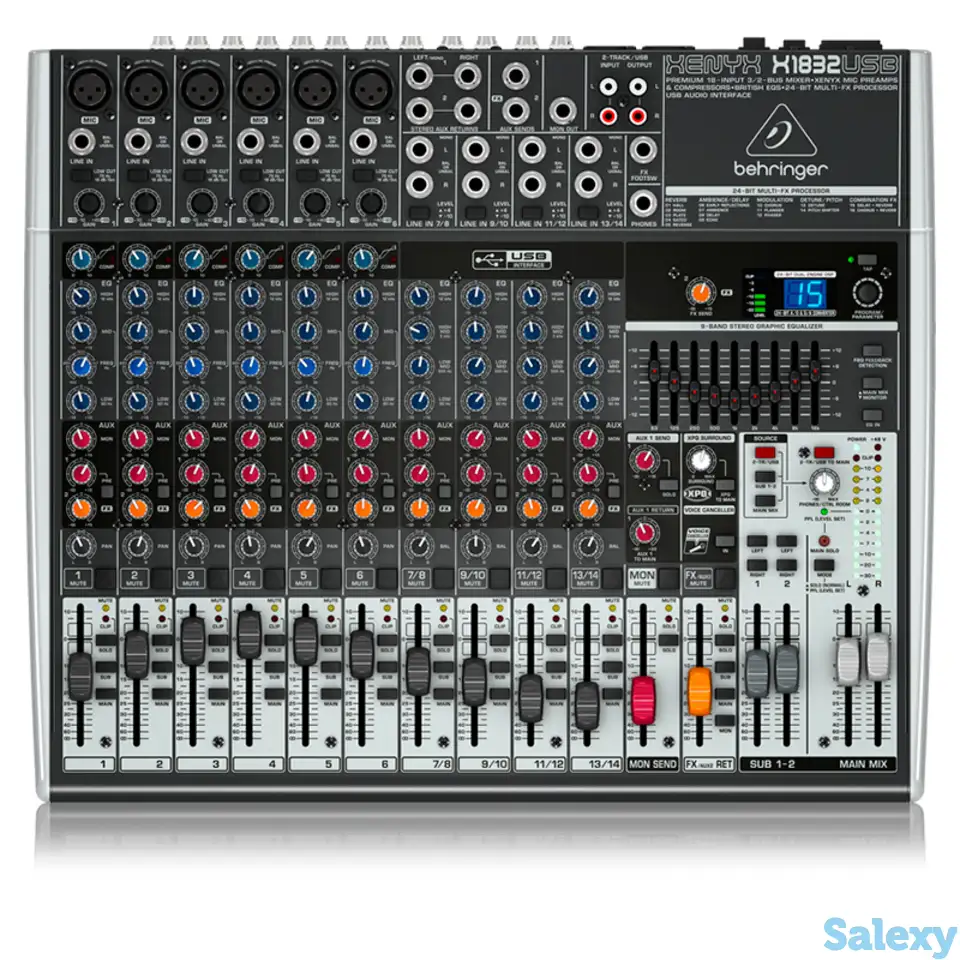 Микшерный пульт behringer xenyx x1832usb, фотография 1