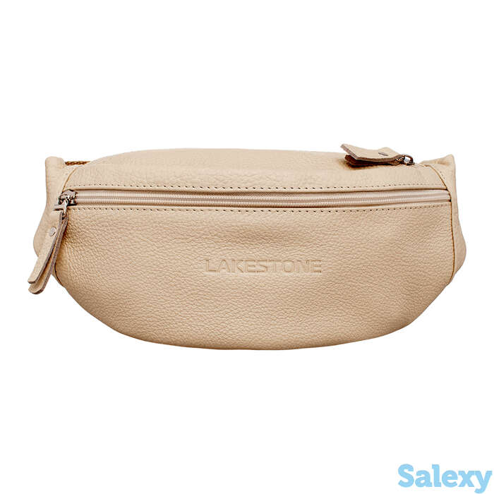 Кожаная поясная сумка ellis light beige, фотография 1