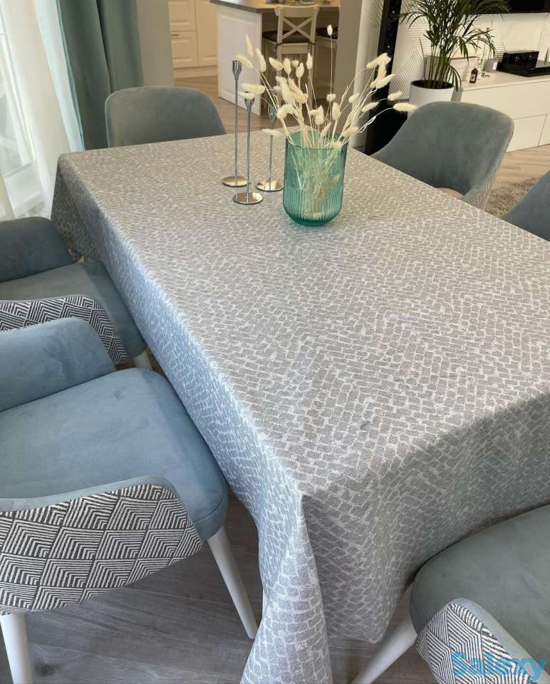 Шикарная испанская скатерть с тефлоновым покрытием Ширина 140 см, фотография 1