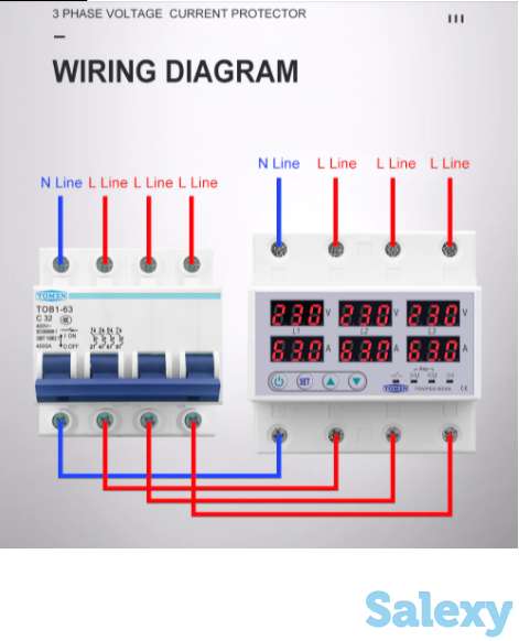Реле контроля напряжения и нагрузки с дисплеем., фотография 3