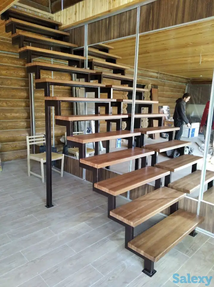 Лестницы на металлокаркасе по индивидуальному проекту, фотография 1