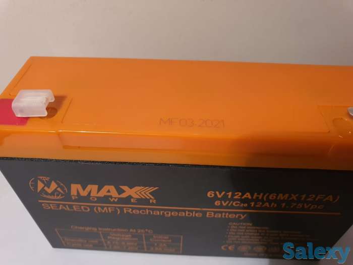 Аккумулятор 6V 12Ah на детские машинки, весы и т.д. Вьетнам свежие, фотография 2