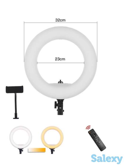 Продам кольцевую лампу 32см с пультом ДУ для стрима, мобильной фото/видео съёмки RING SUPPLEMENTARY LAMP CST-315, фотография 1