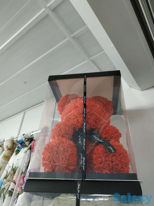 Мишки из роз Тедди Алматы 40см, фотография 4