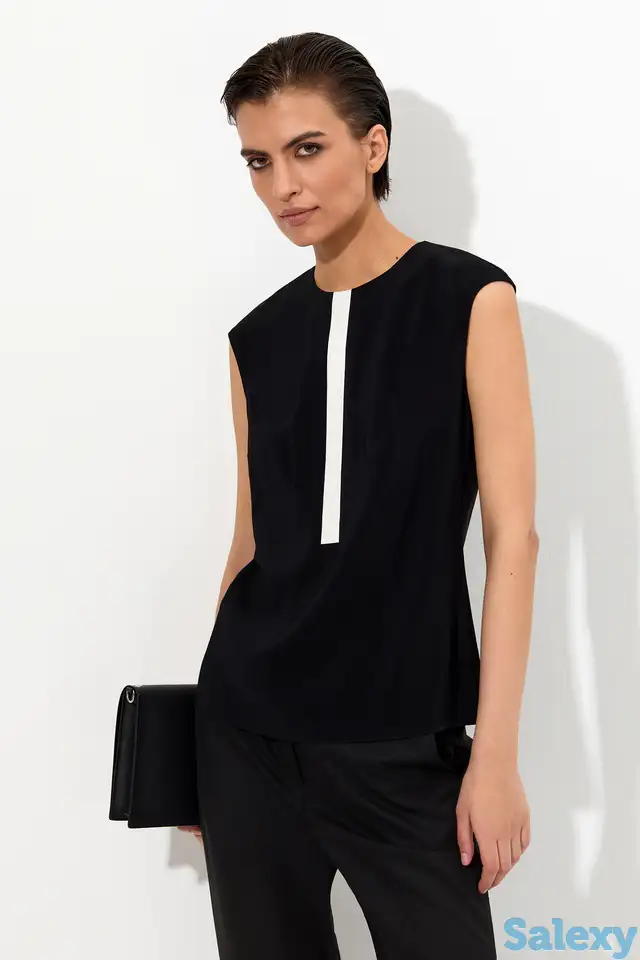 Блузка c контрастным принтом vassa&co, фотография 1